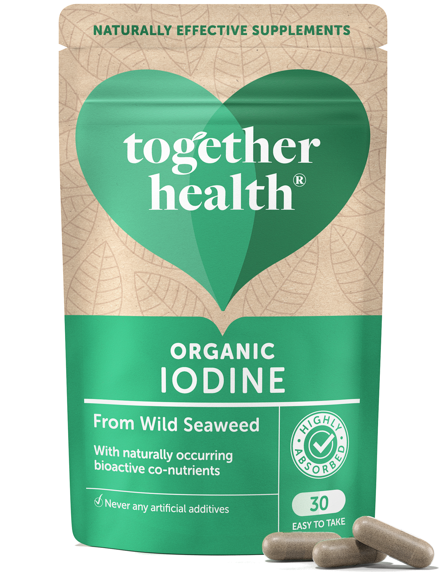 Iodine Supplement – Organic – 30 Capsules - Together Health
