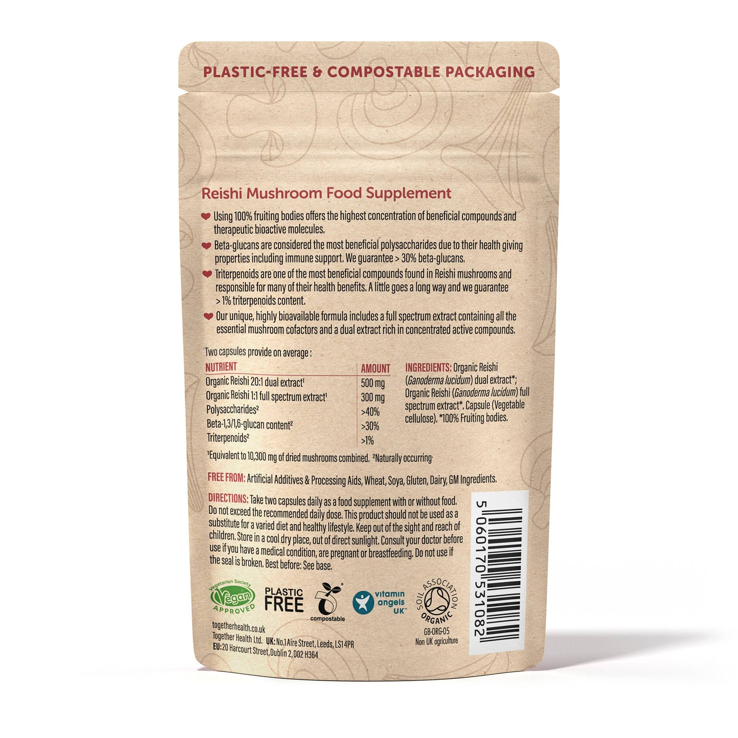 Reishi Mushroom 10,300mg - High Strength – Together Health