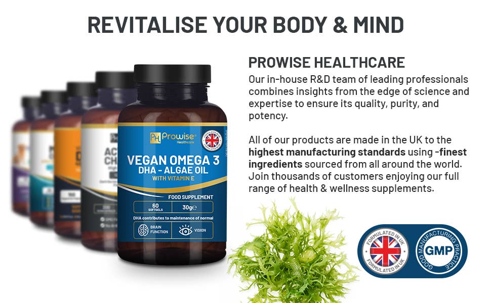 Prowise Vegan Omega-3 DHA from Algae Oil 60 Softgels