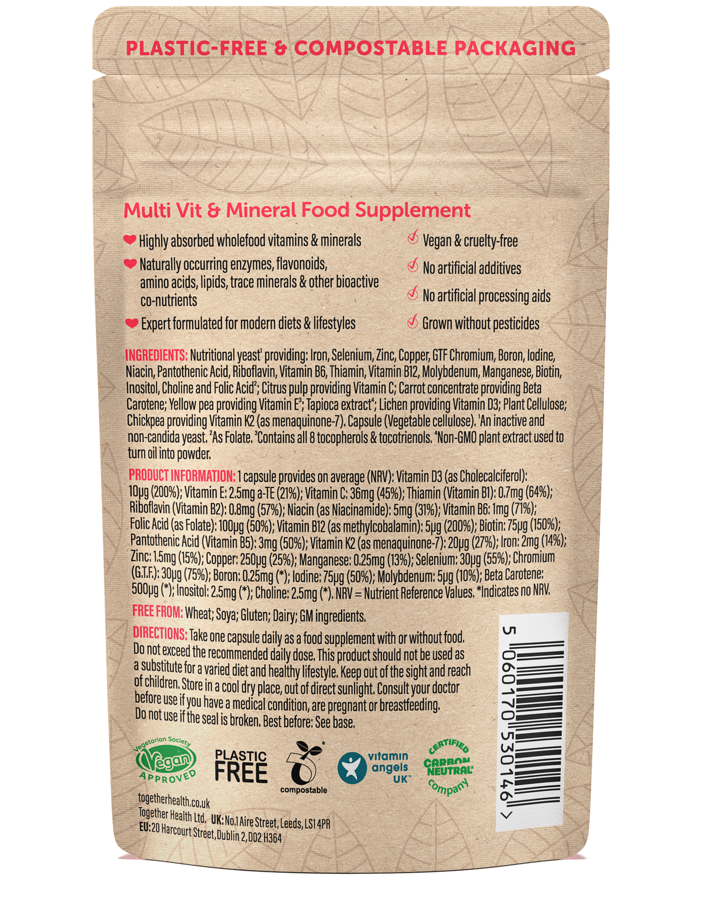 Multivitamin – Vegan – 30 Capsules - Together Health