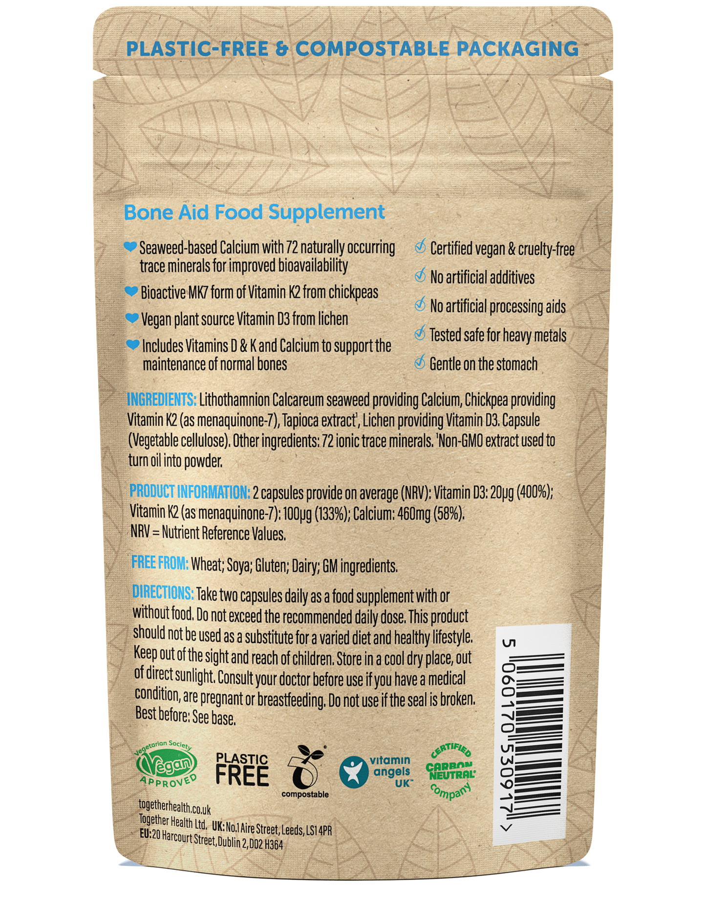 Bone Aid – Bone Vitamins – 60 Capsules - Together health