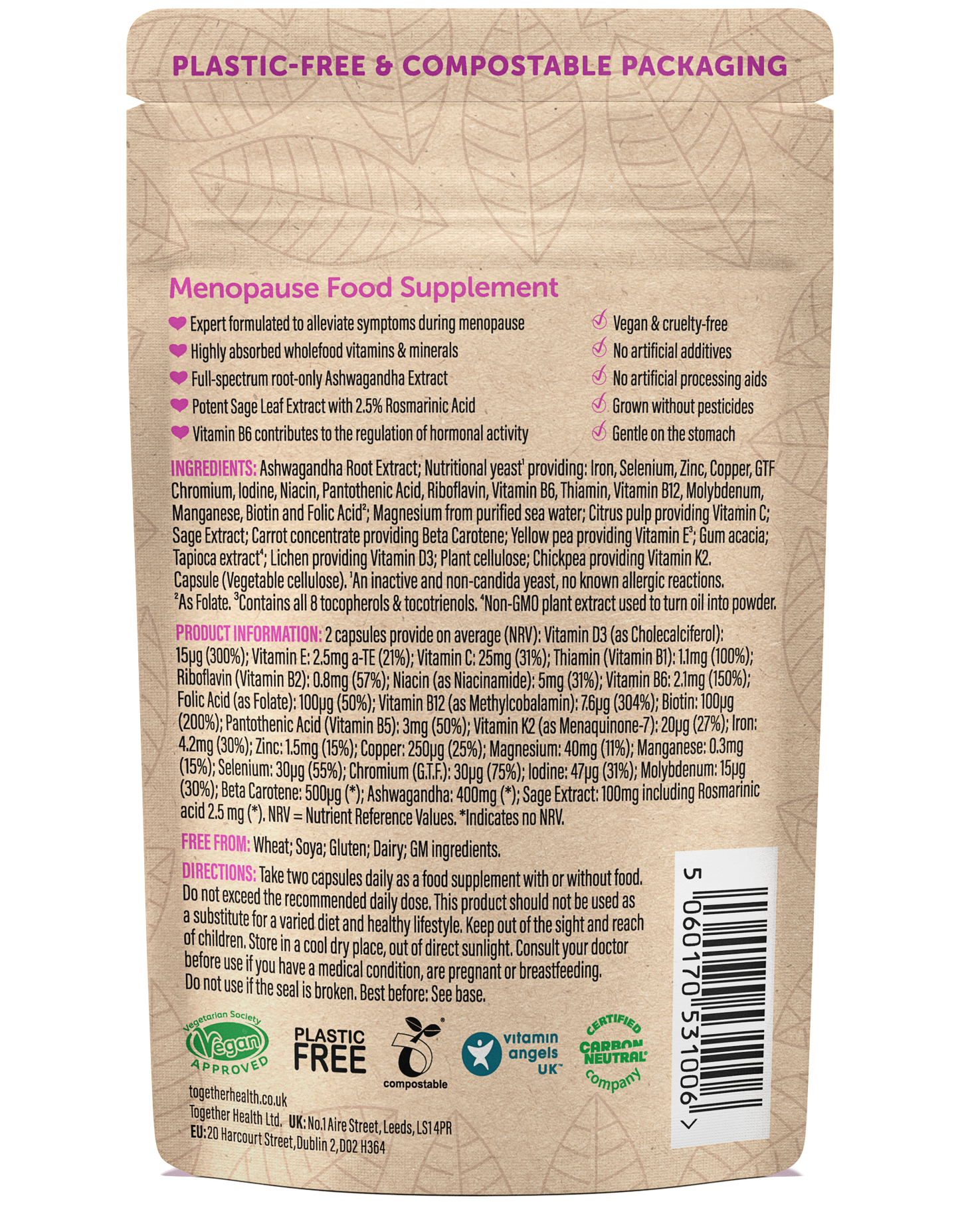 Menopause Supplement – Vitamins and Herbals - Together Health