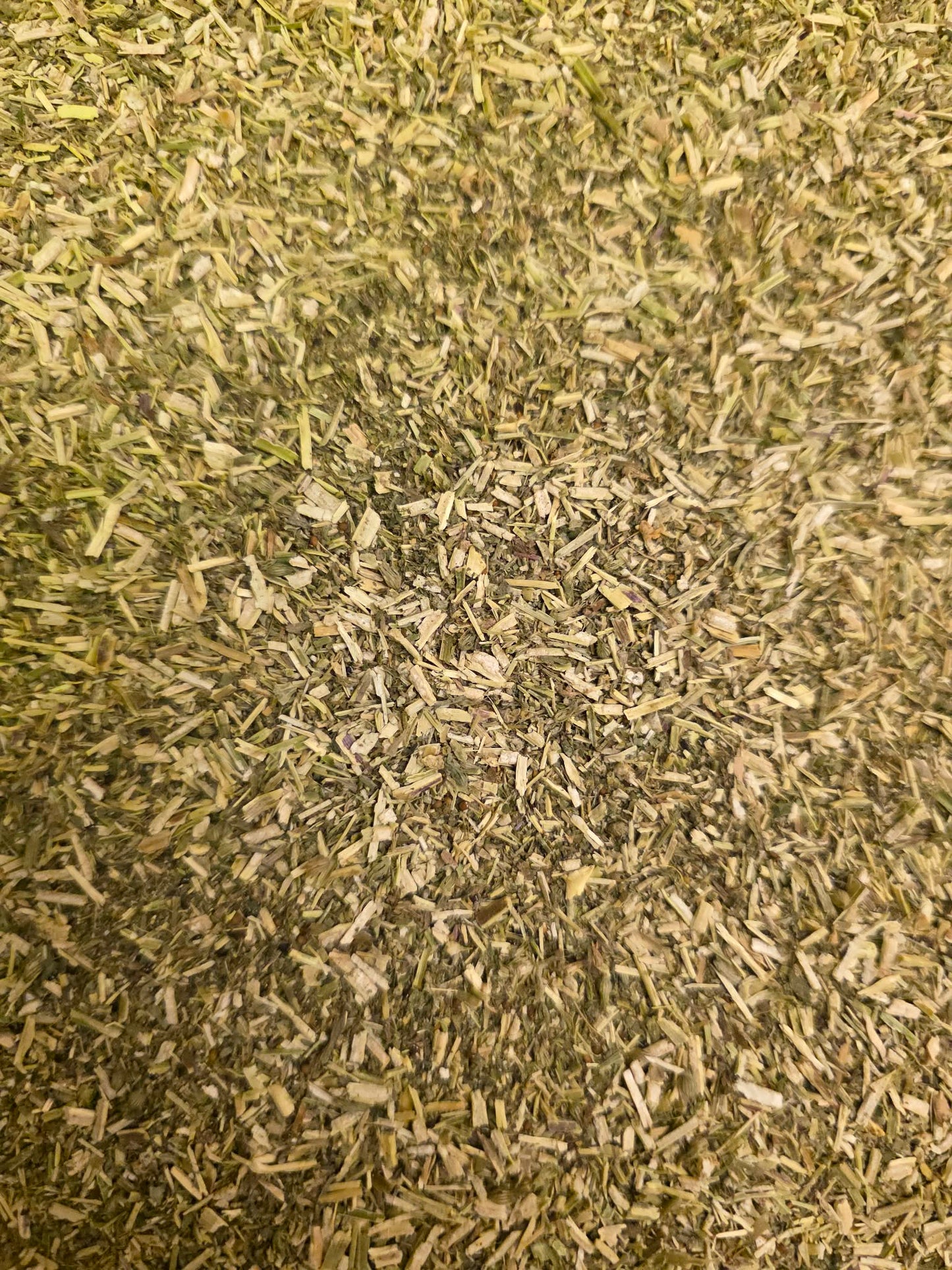 Close-up of dried and cut Catnip herb, an herbal remedy from Botanical Remedies herbal dispensary, loose herbal tea with very strong aroma