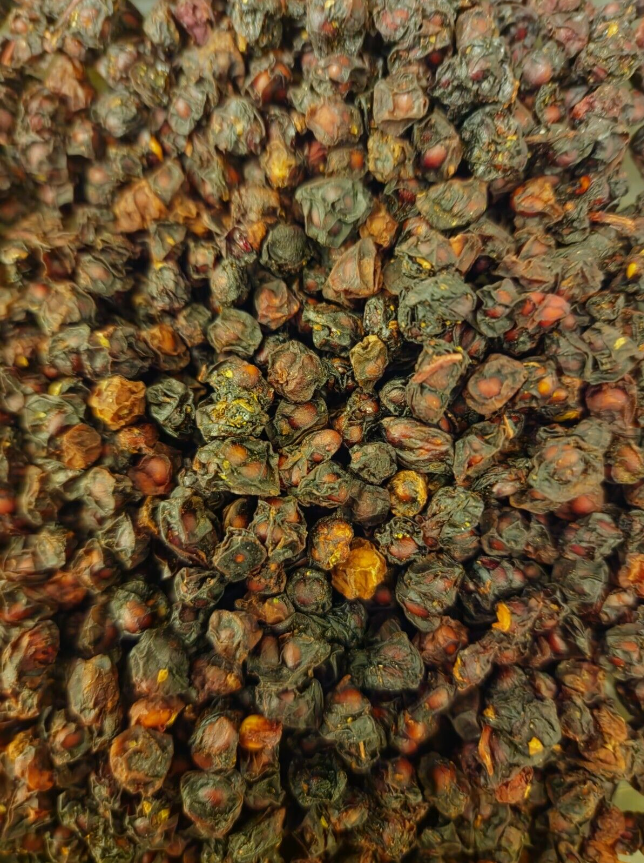 Dried Schisandra berries, an herbal remedy