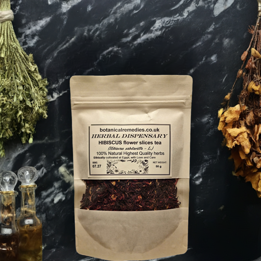 Hibiscus flower petals cut