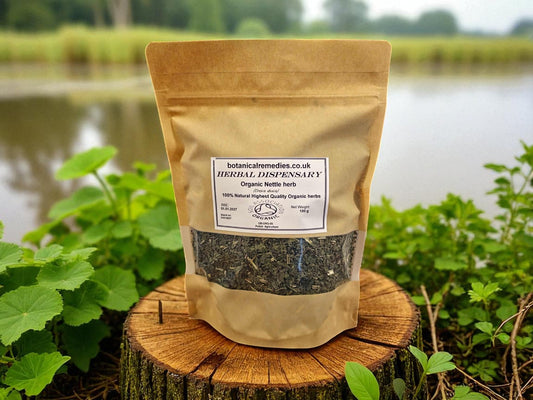 100 grams Bag of organic Nettle herb from Botanical Remedies herbal dispensary, an herbal remedy, loose herbal tea