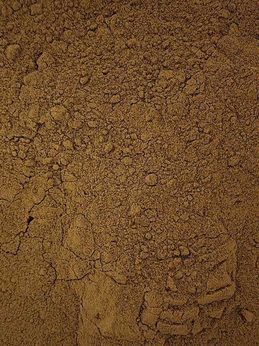 Close-up of Organic kelp fine granules, an superfood and herbal remedy from Botanical Remedies herbal dispensary