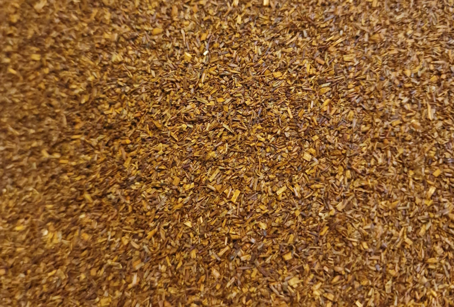close up of Rooibos leaf organic, dried and cut, an herbal remedy