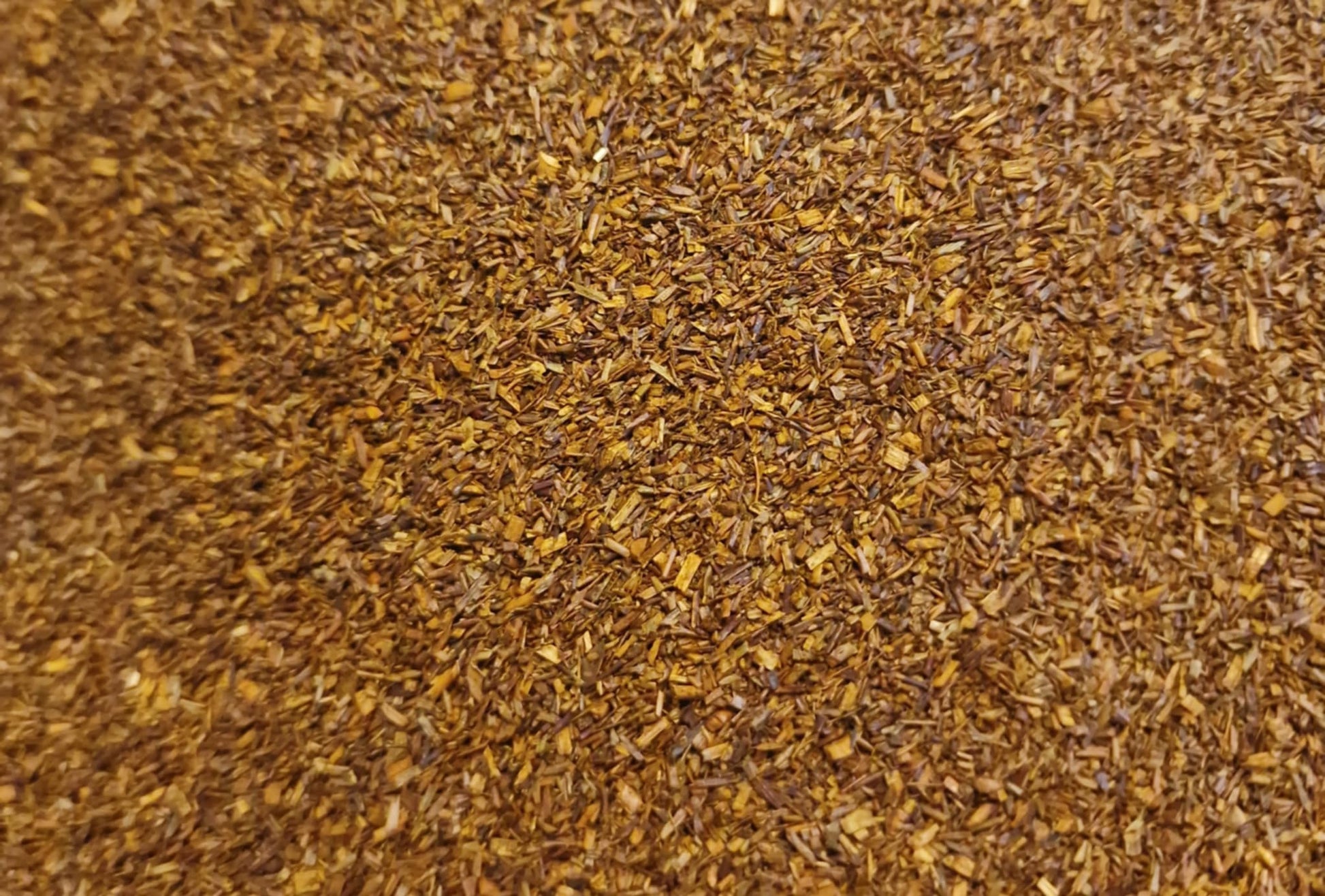 close up of Rooibos leaf organic, dried and cut, an herbal remedy