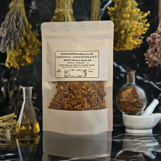 White Hibiscus flower tea