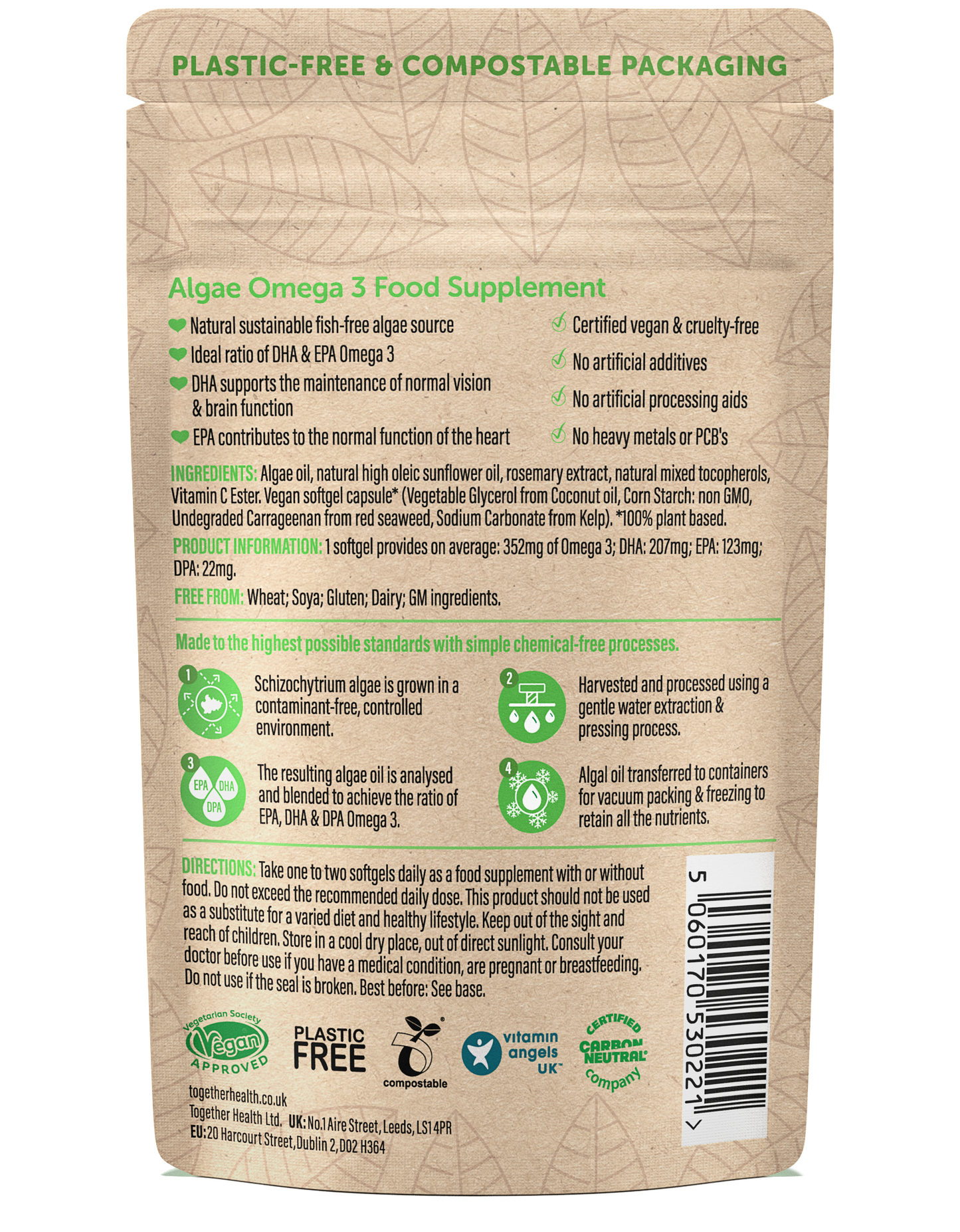 Omega 3 – Vegan Omega 3 – 30 Softgels - Together Health