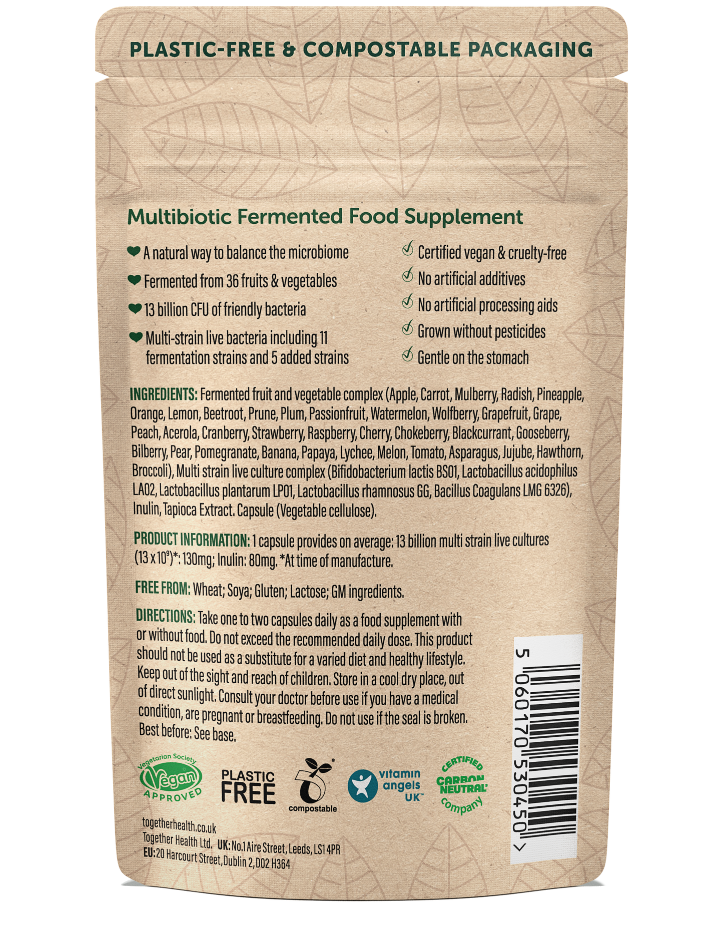 Multibiotic – Probiotic Supplement – Vegan - Together Health