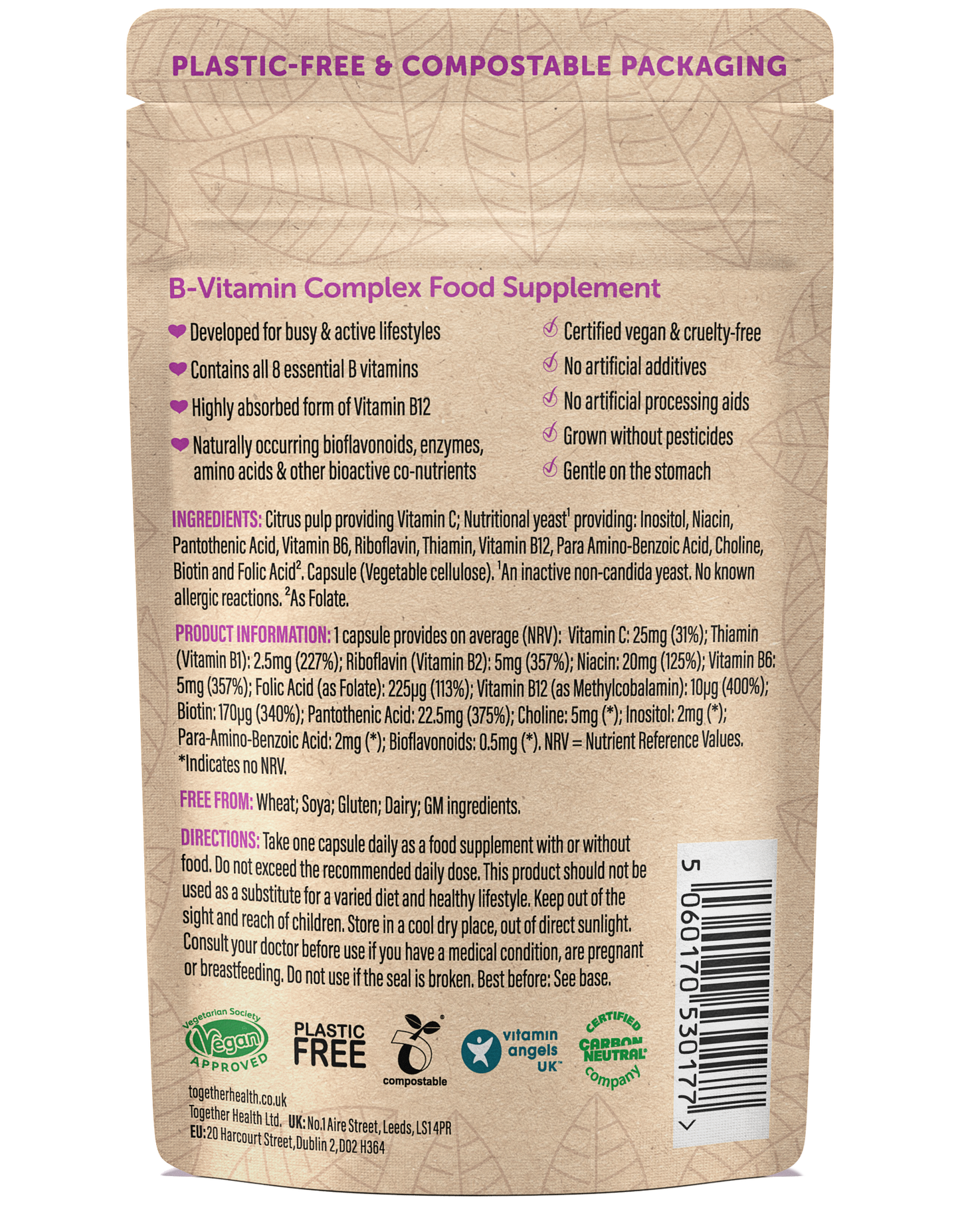 B Complex Vitamin – Vegan Supplement – Together Health