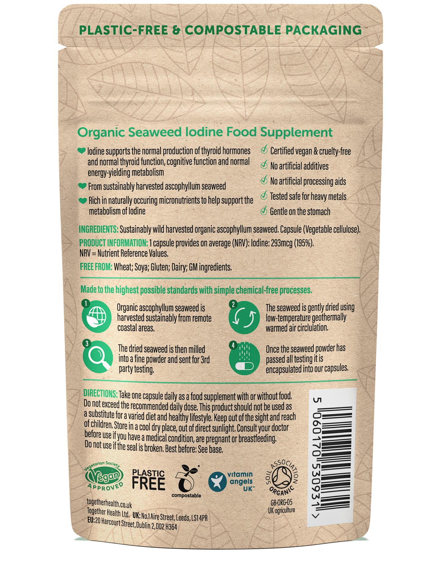 Iodine Supplement – Organic – 30 Capsules - Together Health