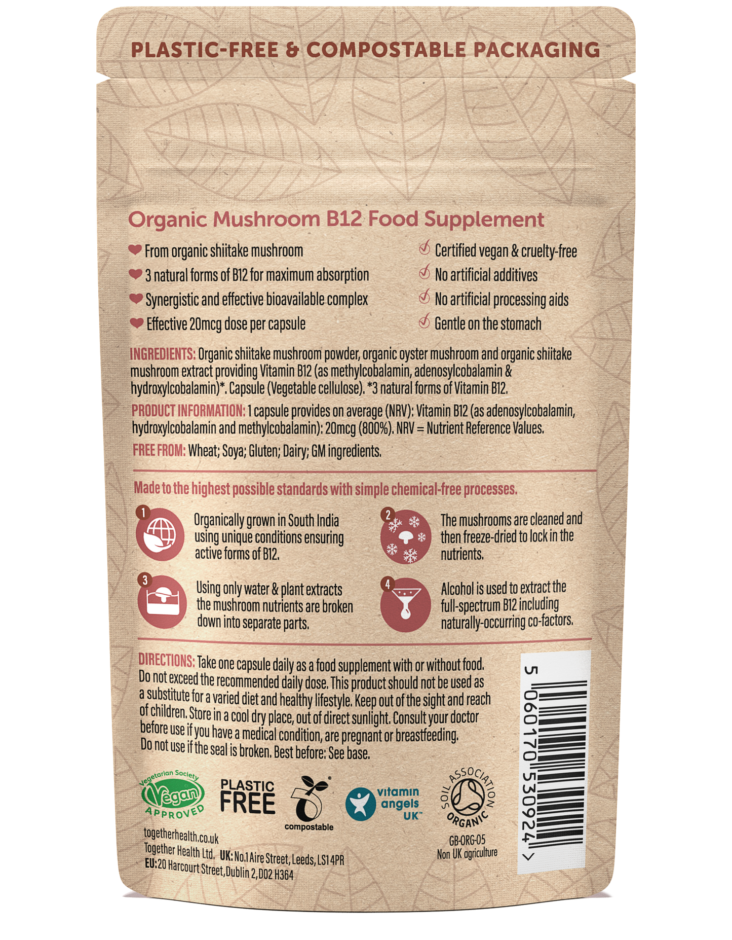 Vitamin B12 – Organic – 30 Capsules - Together Health