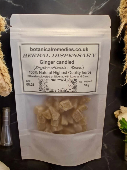 Ginger Candied (Zingiber officinale - Roscoe.) LAB-proven QUALITY and PURITY