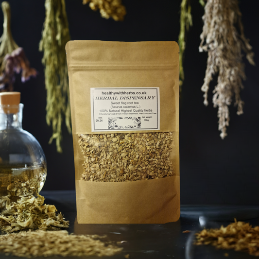 Sweet flag root tea (Acurus calamus L.) lab-proven Quality and Purity