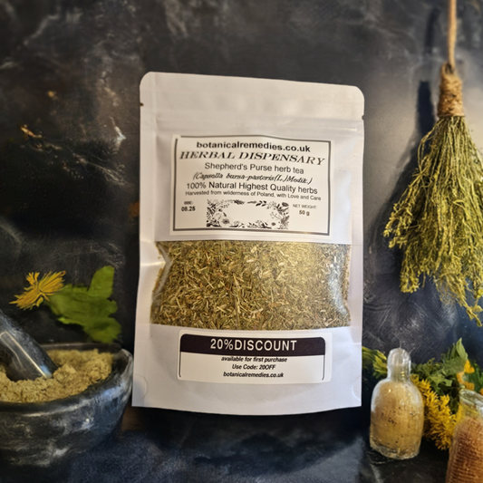 Shepherds Purse herb tea (Capsella bursa-pastoris (L.)Medik.) Lab-proven Quality and Purity