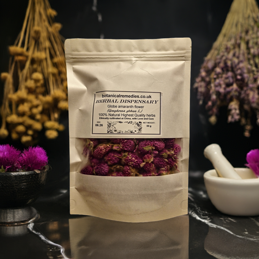 Globe amaranth flower tea (Gomphrena globosa L.) Lab proven Quality and Purity