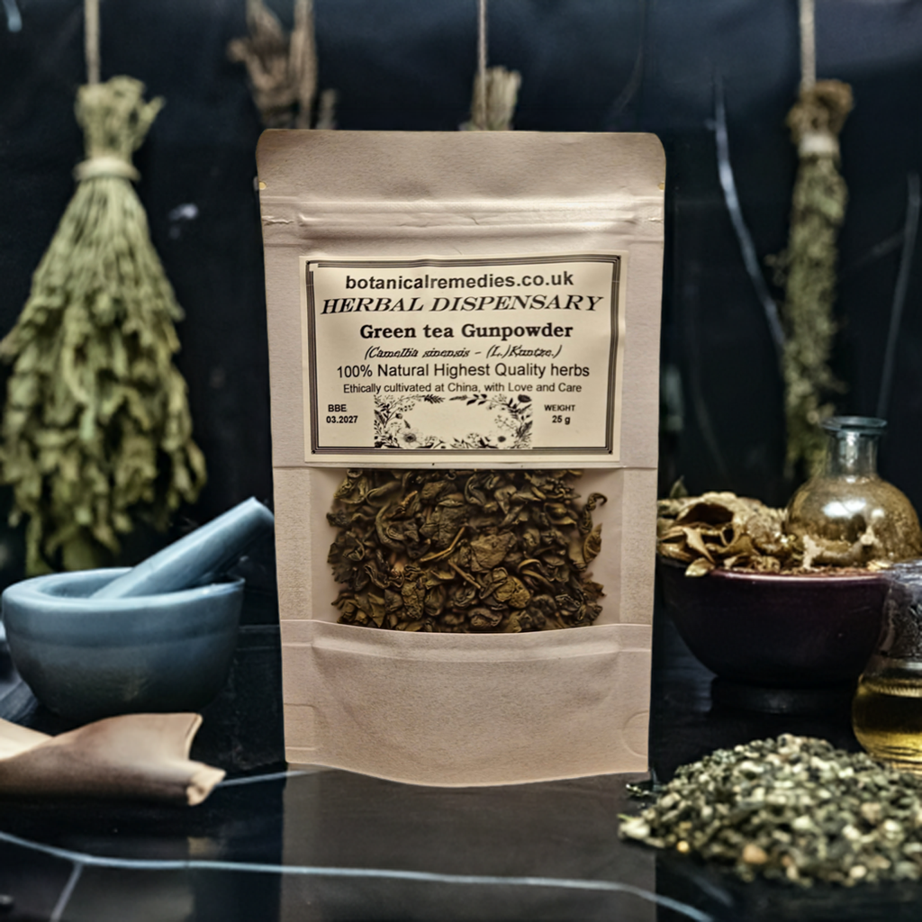 Gunpowder green tea (Camellia sinensis - (L.)Kuntze.) Lab-proven Quality and Purity