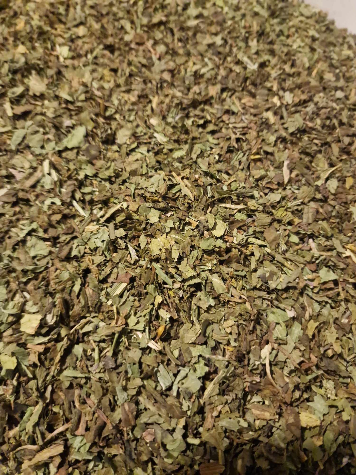 close up of Organic Dandelion leaf from Botanical Remedies herbal dispensary, an herbal remedy, loose herbal tea