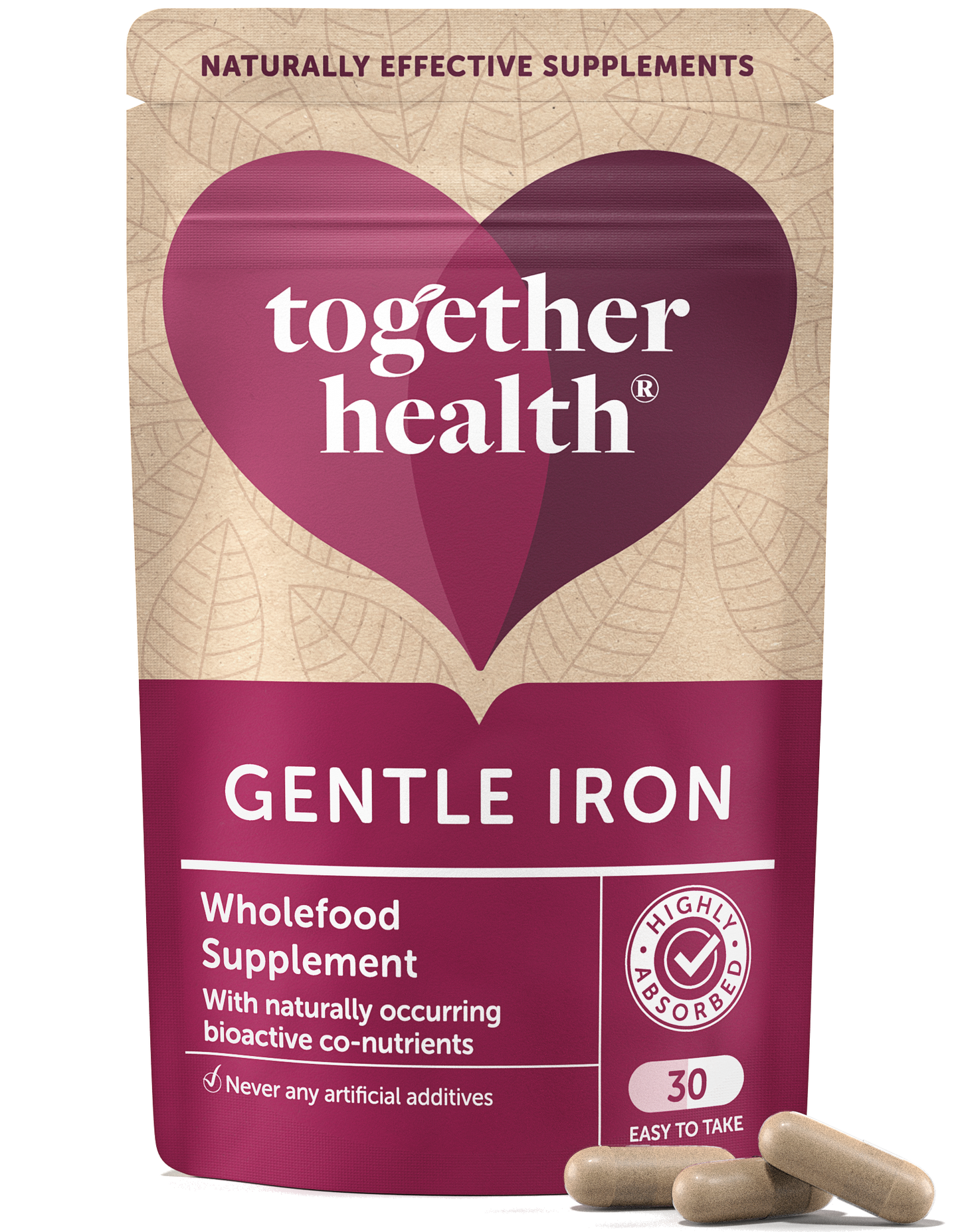 Gentle Iron – Iron Supplement – 30 Capsules