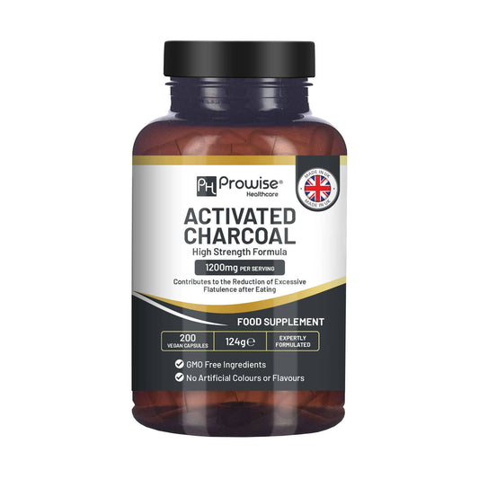 Activated Charcoal Capsules 200 High Strength Vegan Capsules