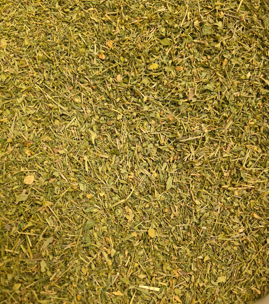 close up of natural wild grown dried Chickweed herb, an herbal remedy from Botanical Remedies herbal dispensary