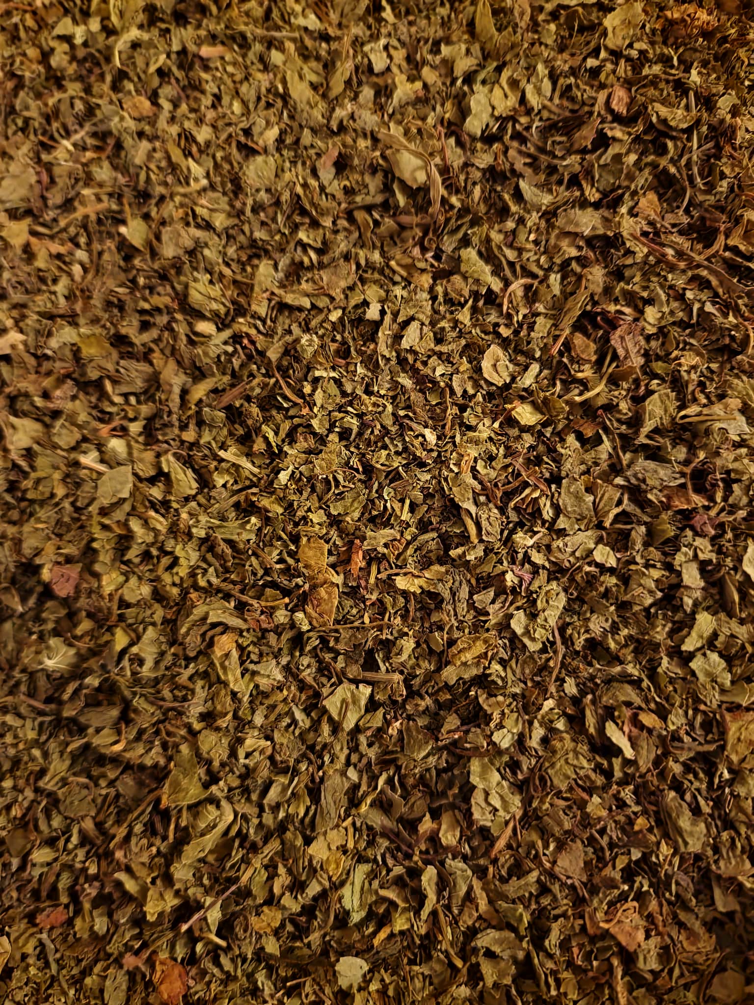 close up of Gotu Kola herb cut, an herbal remedy from Botanical Remedies herbal dispensary, loose herbal tea