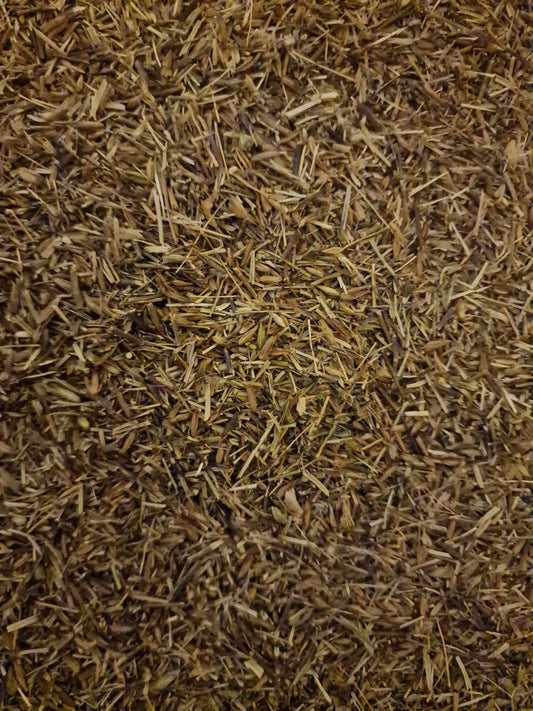 close up of Organic Eyebright herb from Botanical Remedies herbal dispensary, an herbal remedy, loose herbal tea