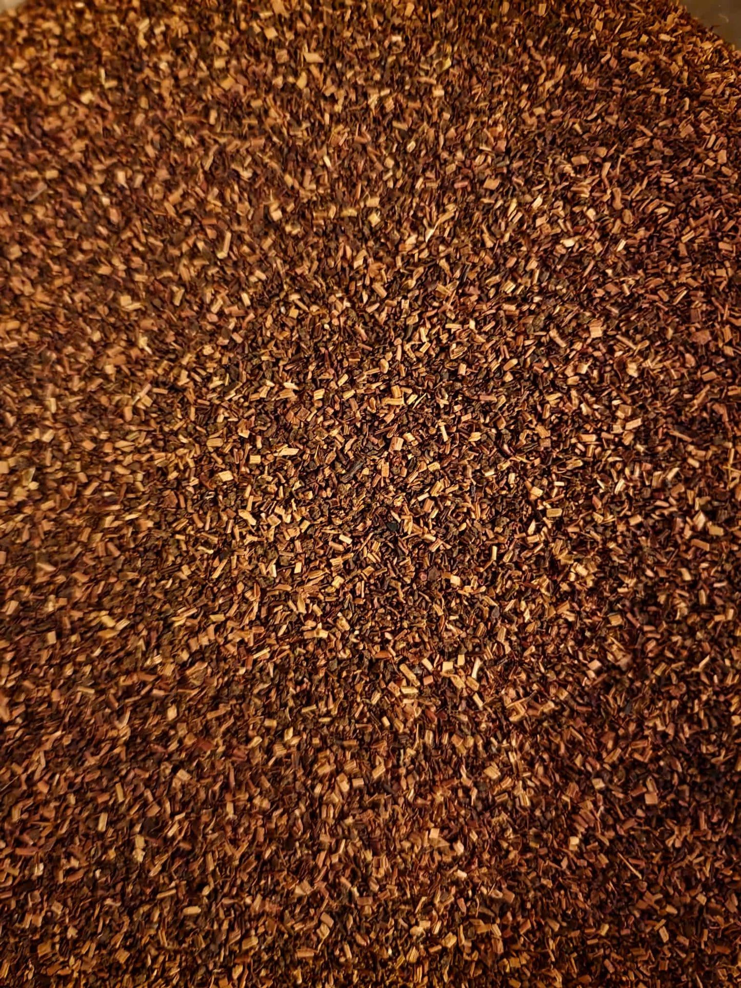 Close-up of Organic Honeybush leaf, an herbal remedy from Botanical Remedies herbal dispensary, loose herbal tea