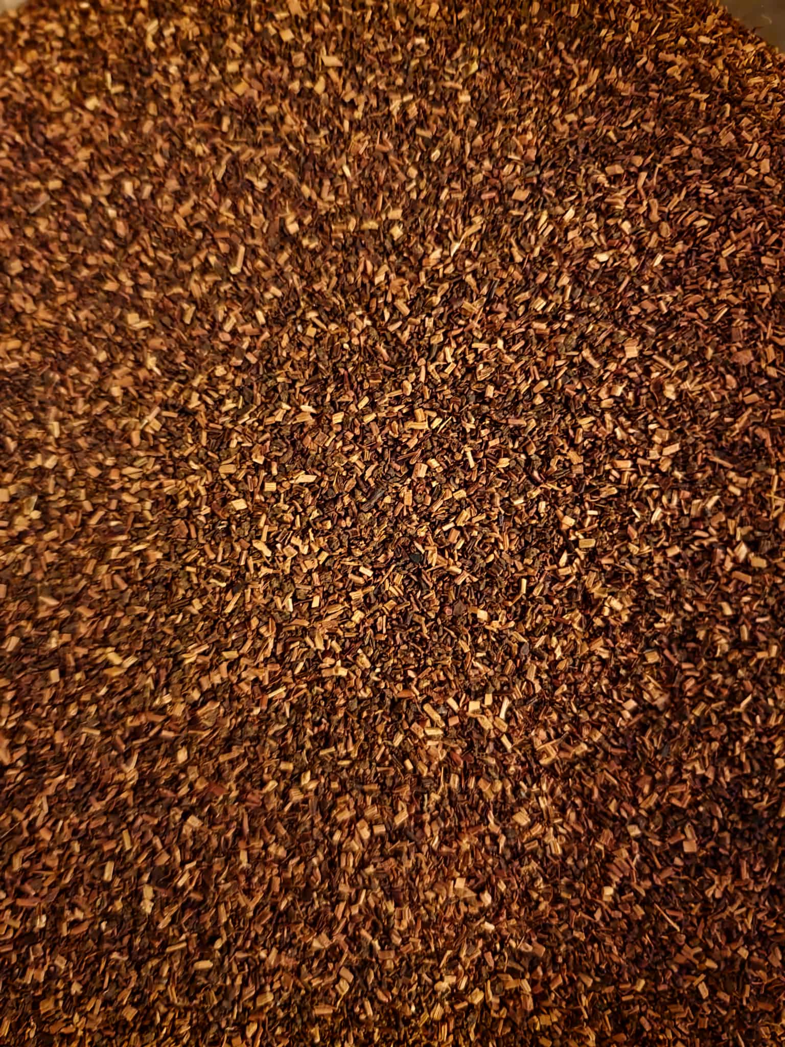 Close-up of Organic Honeybush leaf, an herbal remedy from Botanical Remedies herbal dispensary, loose herbal tea