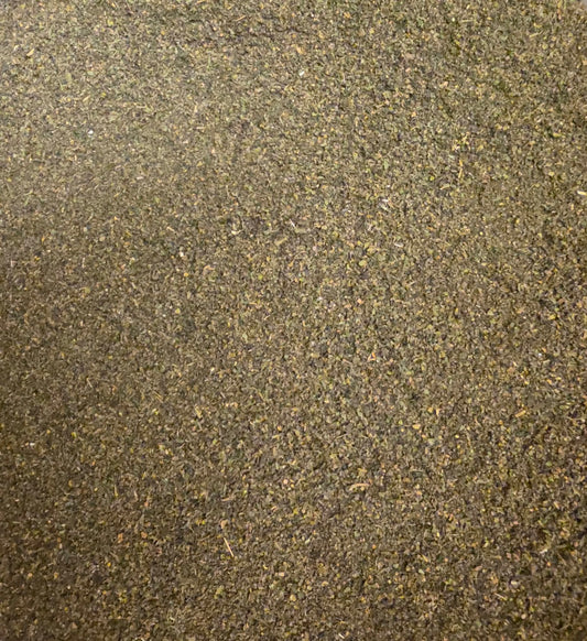 Close-up of dried Organic Nettle seeds, an herbal remedy from Botanical Remedies herbal dispensary, powerful adaptogen trophorestorative to the kidneys