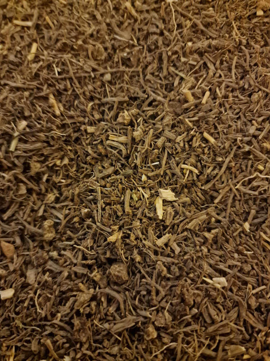 close up of Organic Valerian root dried and cut, loose herbal tea, an herbal remedy