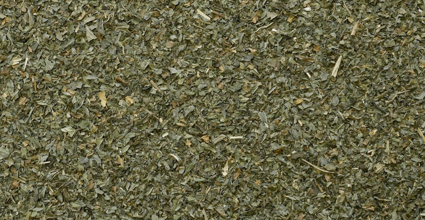 close up of Peppermint leaf, an herbal remedy from Botanical Remedies herbal dispensary, loose herbal tea