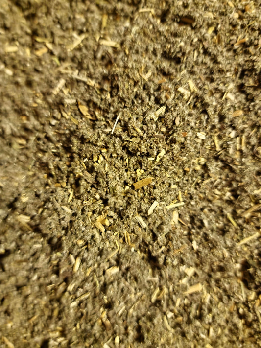 close up of dried and cut Sage Leaf, an loose herbal tea from Botanical remedies herbal dispensary