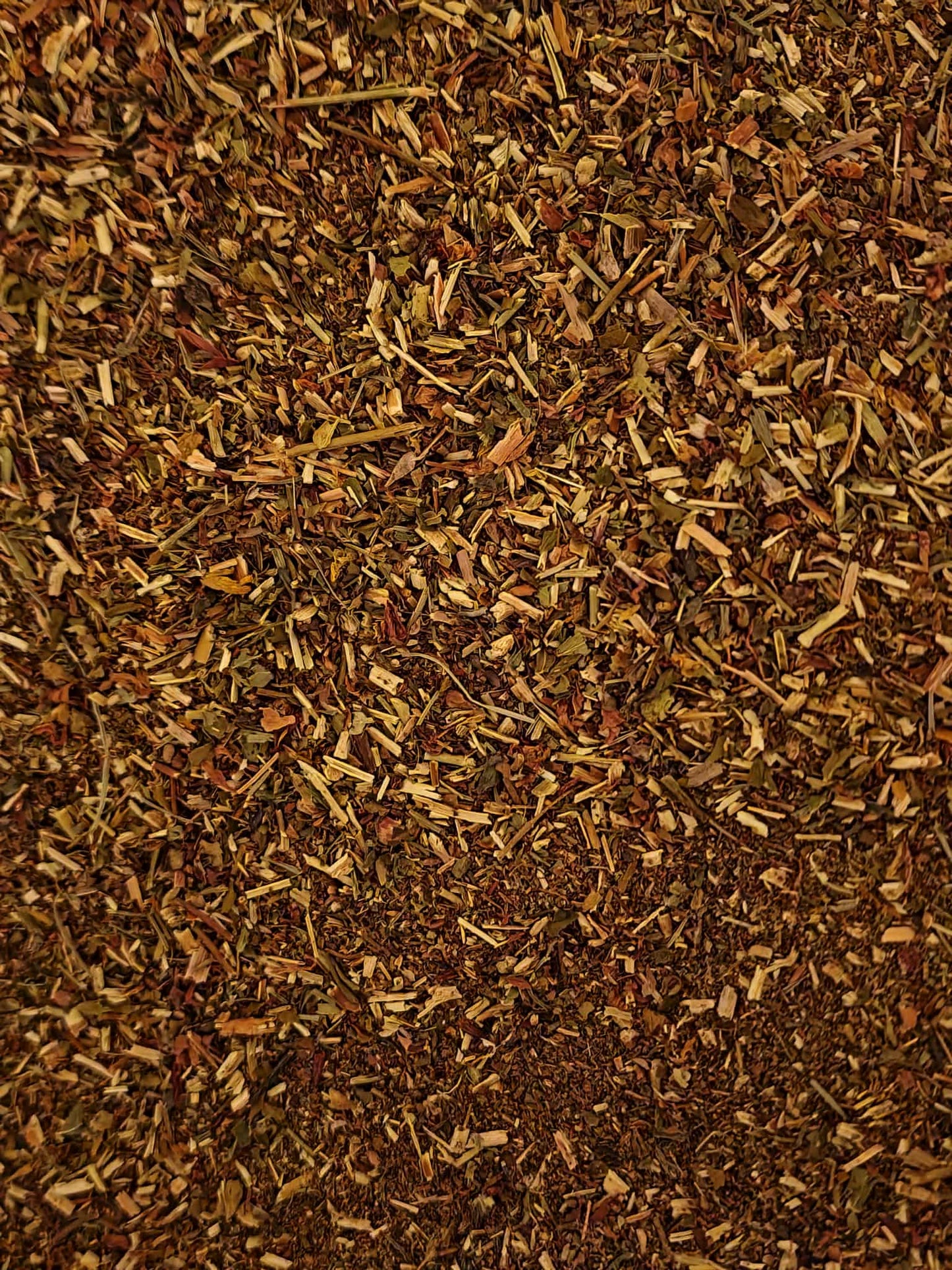 Close-up of dried St Johns wort herb,  an herbal remedy, loose herbal tea