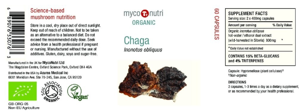 MycoNutri ORGANIC Chaga (60 vegan caps)