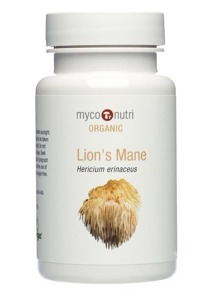 Myconutri Organic Lion's Mane Mushroom Capsules (60 vegan caps)