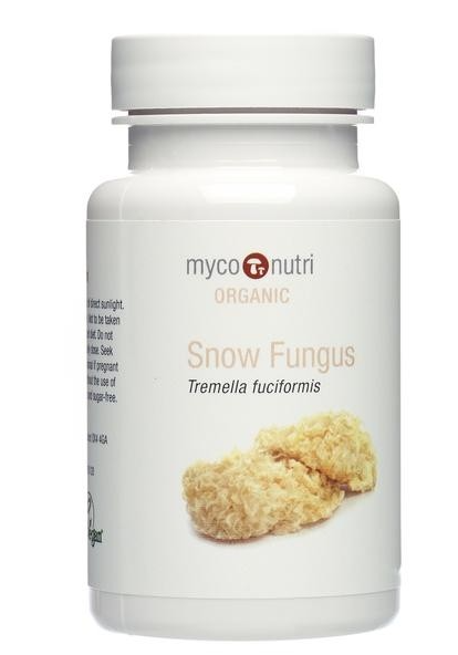 Myconutri Organic Snow Fungus Mushroom Capsules (60 vegan caps)