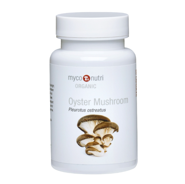 Myconutri Organic Oyster Mushroom 60 Capsules (Pleurotus ostreatus)