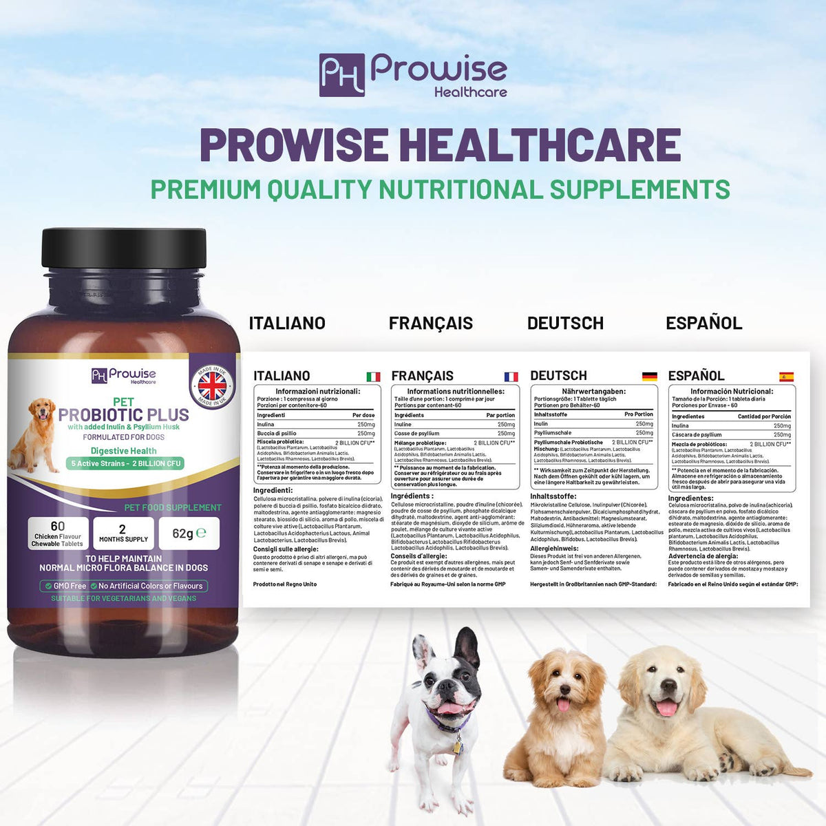 Pet Probiotic Plus with Added Inulin & Psyllium Husk 2 Billi