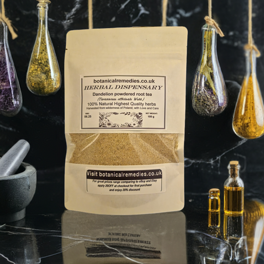 Dandelion root dried and ground