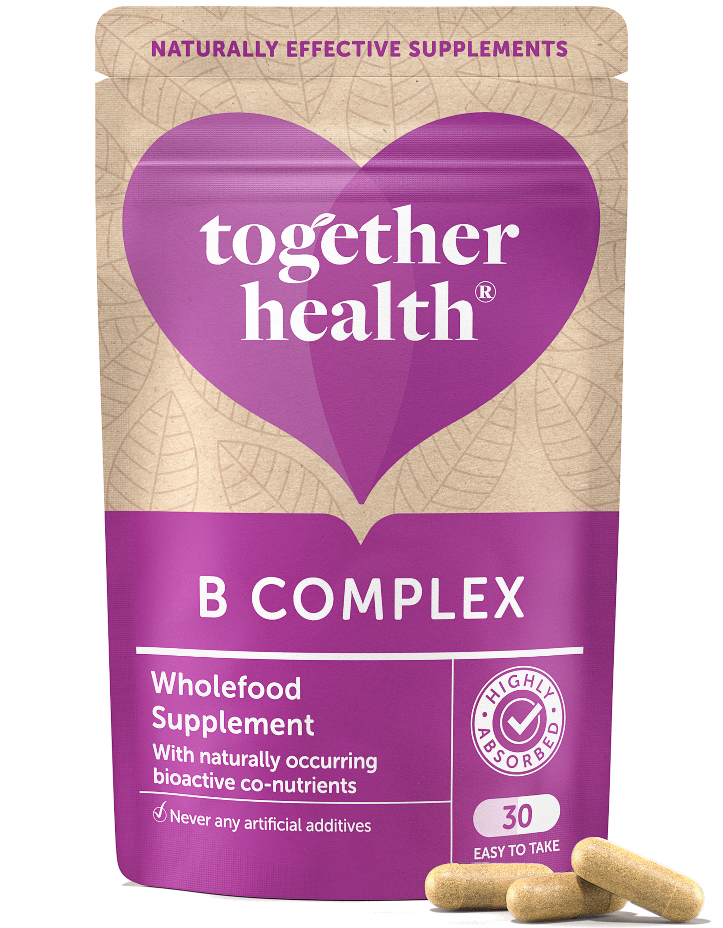 B Complex Vitamin – Vegan Supplement – 30 Capsules