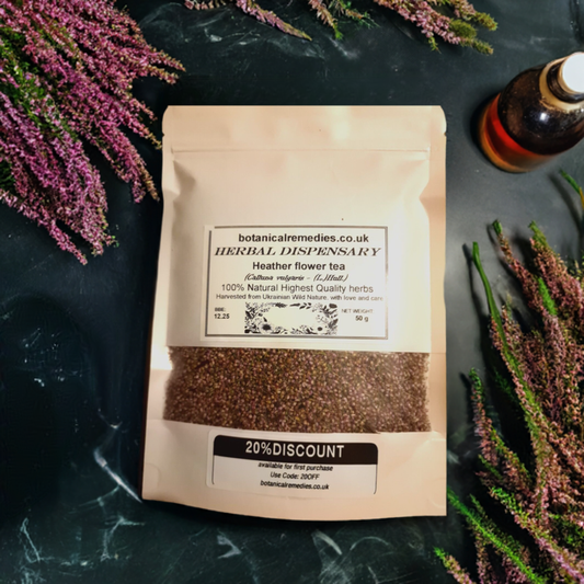 Heather flower tea (Calluna vulgaris (L.)Hull.) Lab-proven Quality and Purity