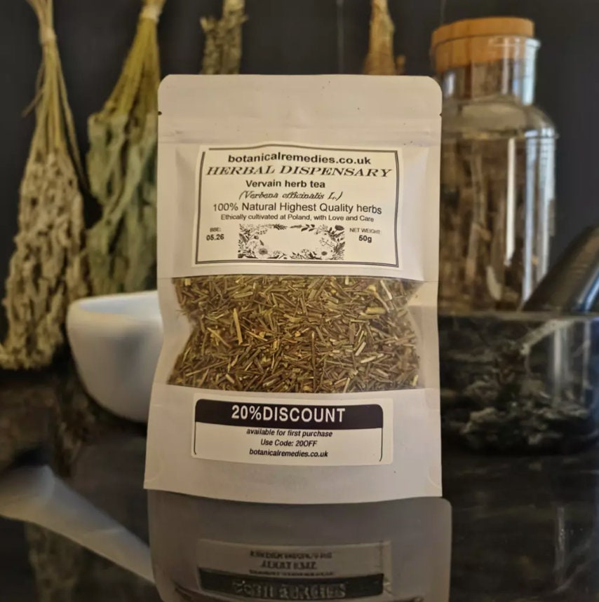 Vervain herb herbal tea (Verbena officinalis L.) Lab-proven Quality and Purity