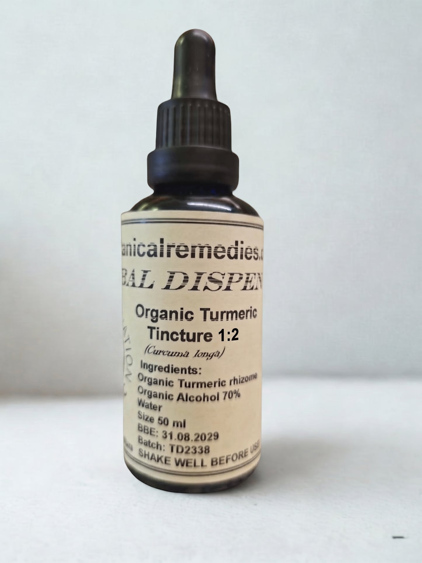 Organic Turmeric Tincture (1:2 Practitioner Grade)
